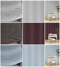 Damask Wallpaper Metallic