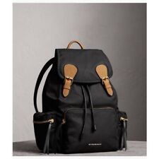 Authentic Burberry black nylon backpack/rugsack With dust bag