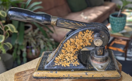 Antique embossing press - embossing,
