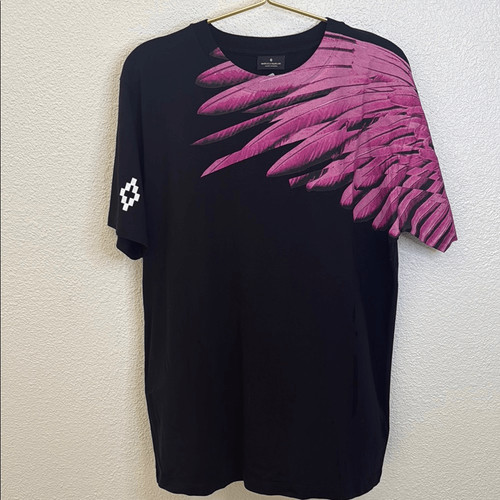 Marcelo burlon black tee - black, with