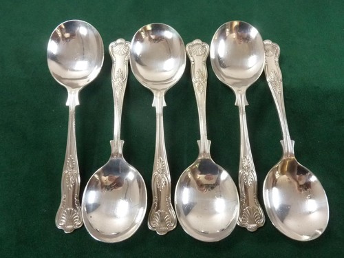 Nice vintage soup spoons - vintage,