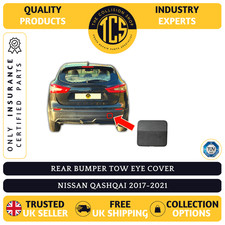 REAR BUMPER TOW EYE COVER - FOR NISSAN QASHQAI 2017-2021 - INSURANCE CERTIFIED