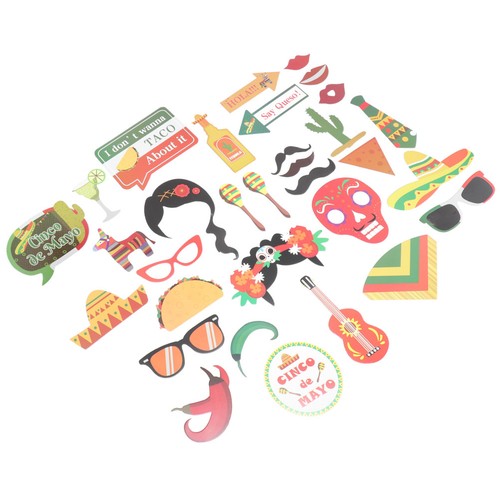 Pcs party photo booth props - 29,