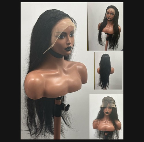 Human hair straight wig full - hair,