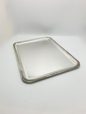 Christofle Malmaison Pattern Silver-Plated Rectangular Serving Tray – circa 1960