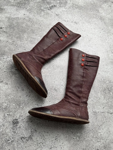 Y2k camper leather knee - leather,
