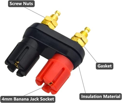 Dual 4mm banana - dual, plug