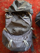 Berghaus Biofit Freeflow 30 trekking backpack with rain cover.