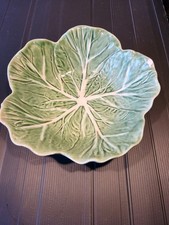 vintage Bordallo Pinheiro Cabbage 9 inch side plate chip