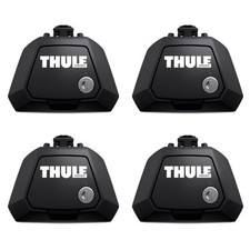 Thule 7104 Evo Clamp Foot Pack Set of 4 Lockable - For Open Roof Rack Rail Bars
