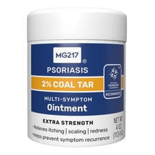 MG217 Multi Symptom Relief 2% Coal Tar Medicated Psoriasis Ointment oz Jar, 4 Oz