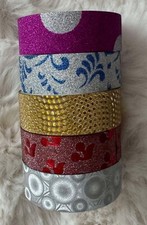 5 pack - 2 Metre Washi Tape Decorative Scrapbooking Paper Adhesive DIY Sticker