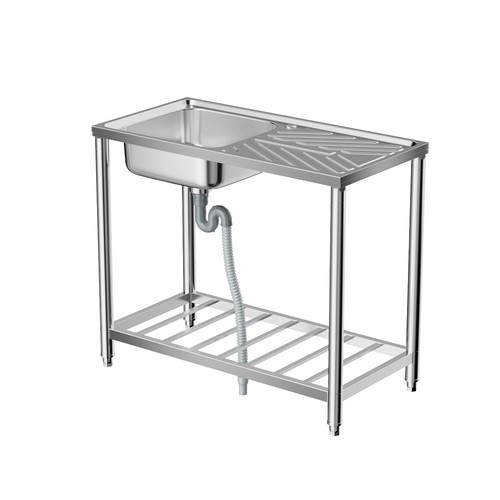 Stainless steel single bowl - steel,