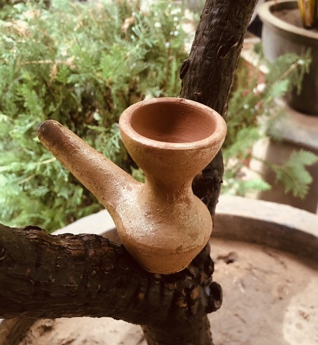 Handmade clay chilam - handmade,
