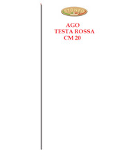 5 Red Head Fishing Needles cm