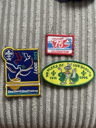 Scouting anniversary badges - uk,