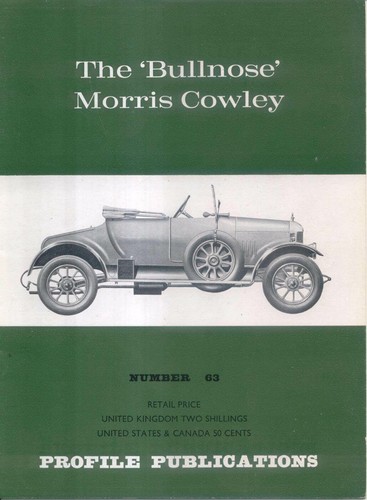 Morris cowley bullnose profile - morris,