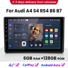 For Audi A4 S4 RS4 B6 B7 2000-2009 Carplay Android14 Car Radio GPS Sat Nav 128GB