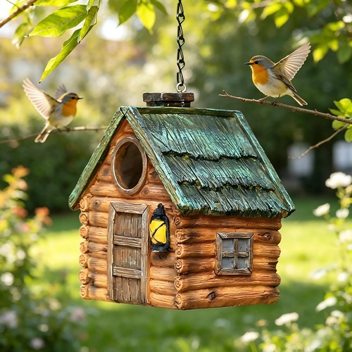 Outdoor hanging bird nests - hanging,