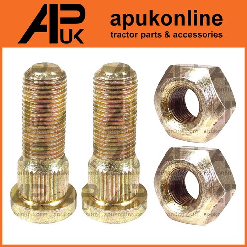 Front wheel bolt stud - &, nut