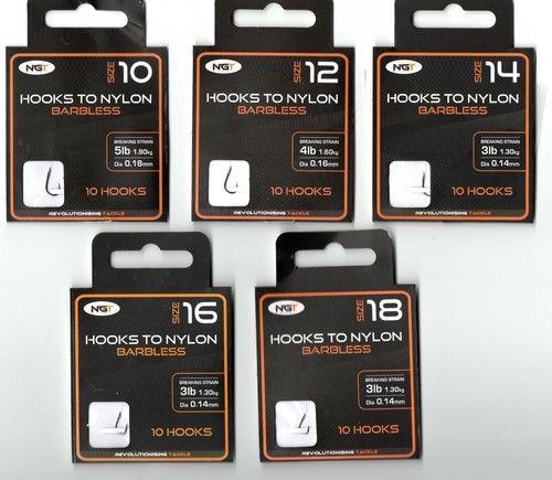 Ngt barbless hooks nylon - hooks, to