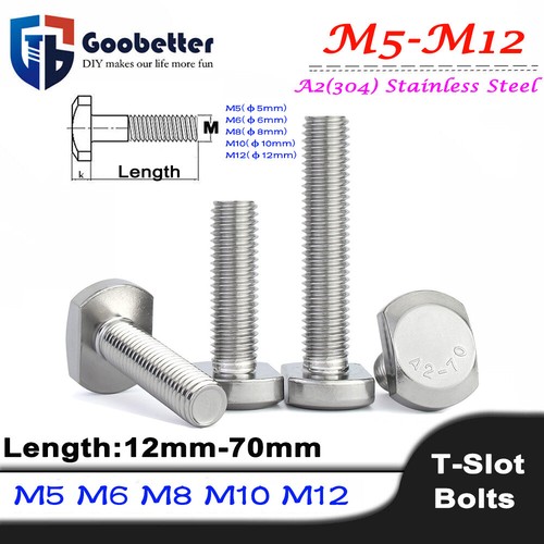 Hammer head bolts square - head, t