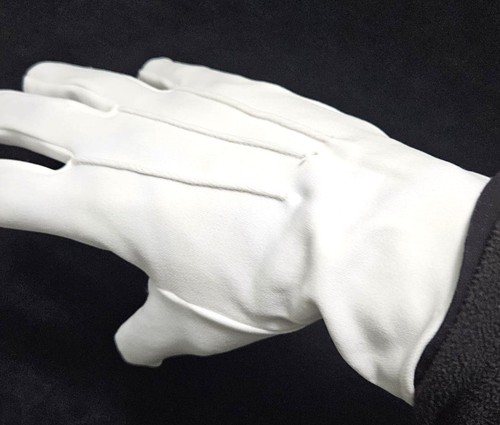 White gloves masonic all - white,