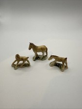 Early First Wade Whimsies x3 Horse Family Rare