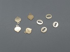 9ct Yellow Gold Tag 9K 375 Oval Heart Purity Tag Jewellery Making Stamped AU375