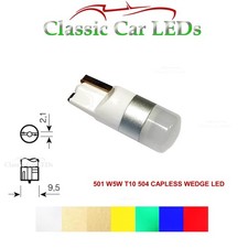 W5W T10 LED Capless Wedge Bulb
