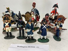 Wellington Del Prado 1:32 British Military Figures Soldiers Horses Lead Metal #3