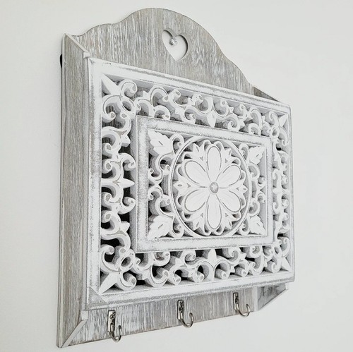 Ornate wooden wall unit - wooden,