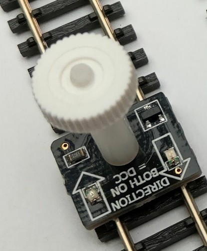 Model railway track tester - model,