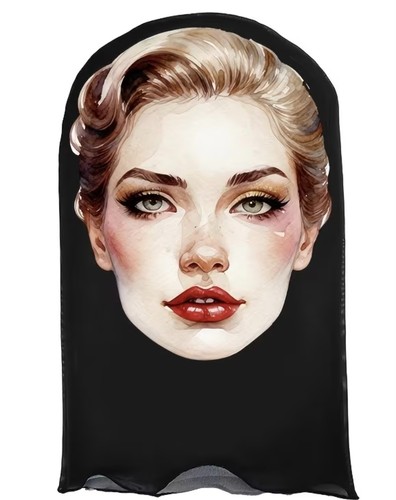 Realistic woman face balaclava - realistic,