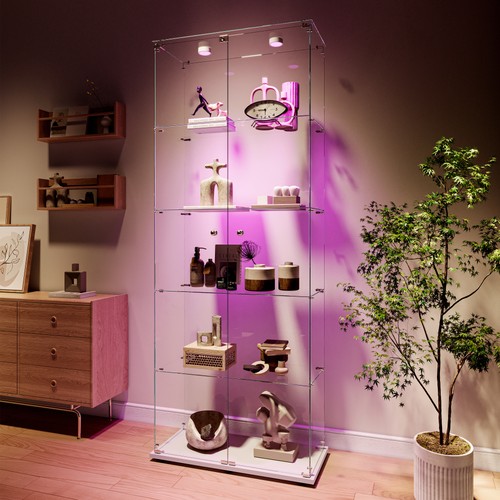 Glass display cabinet with - glass,