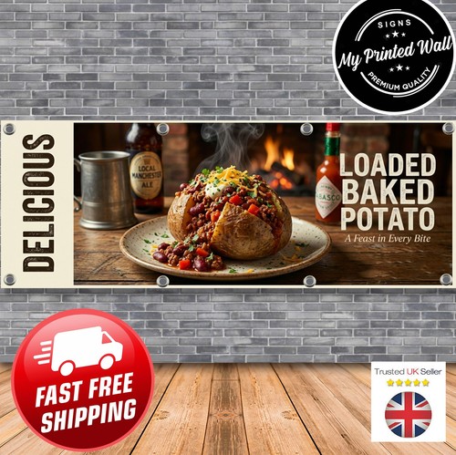 Jacket potato pvc banner with - jacket,