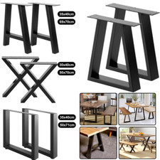 2X Metal Table Legs Trapezium