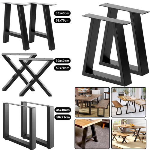 Metal table legs trapezium - 2x,