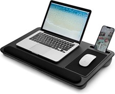 Portable Laptop Lap Desk Tray Cushion Lightweight Stand Mouse Pad Wrist Rest UK