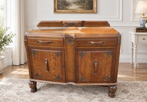 Antique carved oak - art, deco