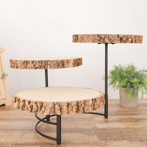 Tier wooden serving - tier, display