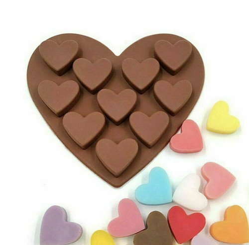 Love hearts silicone - silicone, chocolate