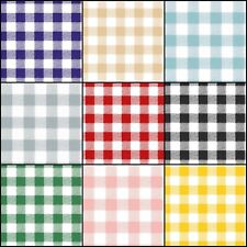 Wipe Clean Rectangular Tablecloth Gingham Check Vinyl Oilcloth 140cm Wide