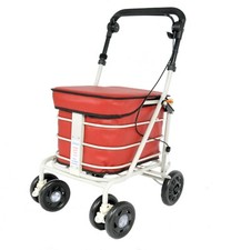 Shopping Trolley With Seat - RED (FULLY ASSEMBLED)