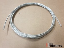 Clear Nylon Coated Wire Rope - 3mm Coated to 4.5mm 7x19 Galvanised Wire Rope 