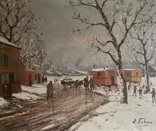 Antique oil painting - antique,