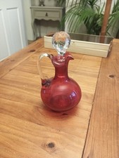 Cranberry Glass Decanter