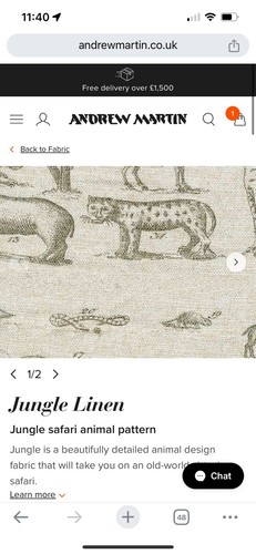 Andrew martin curtain fabric - curtain,