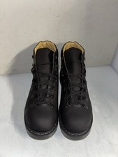 Solovair Black Leather Walking Hiker Boots Size 12 New Seconds 575