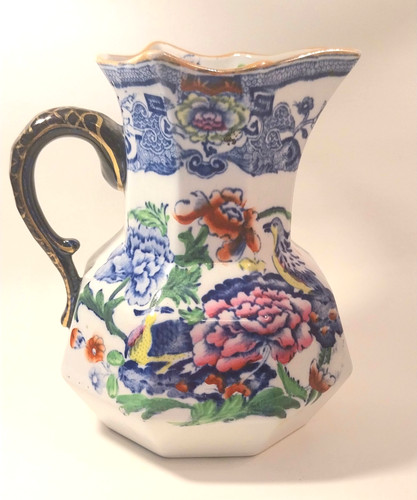 Antique masons ironstone jug - ironstone,